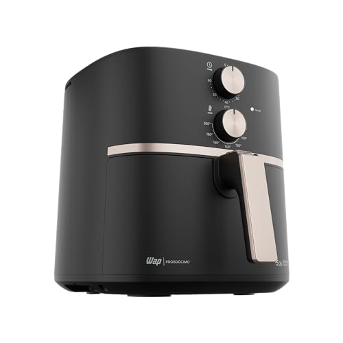 Fritadeira Elétrica WAP Air Fryer Grand Family 5,2L - Preto e Cinza