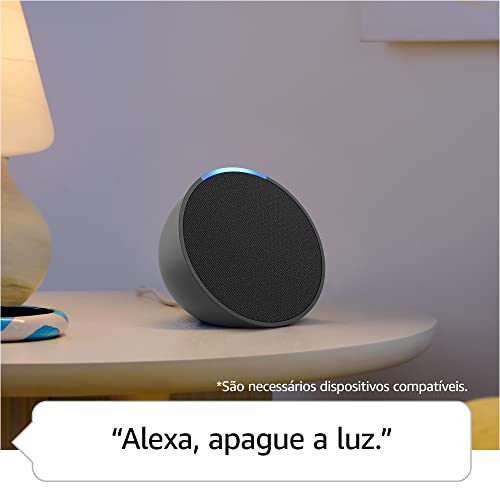 Echo Pop | Smart speaker compacto com som envolvente e Alexa