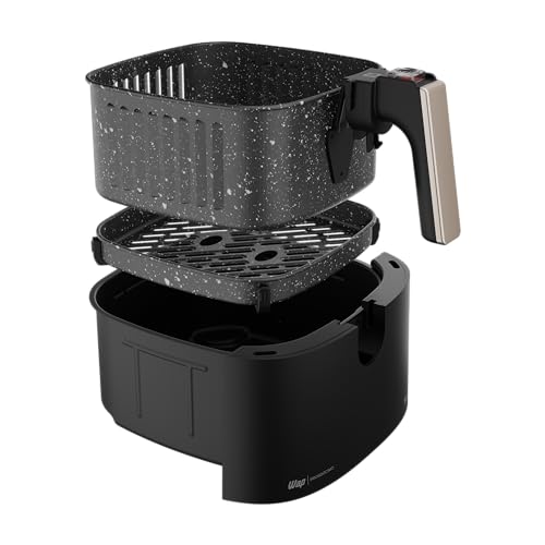 Fritadeira Elétrica WAP Air Fryer Grand Family 5,2L - Preto e Cinza