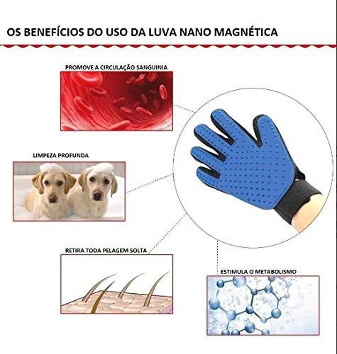 Luva Escova Nano Magnética