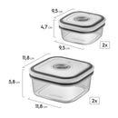 Kit Pote Hermético com 12 unidades