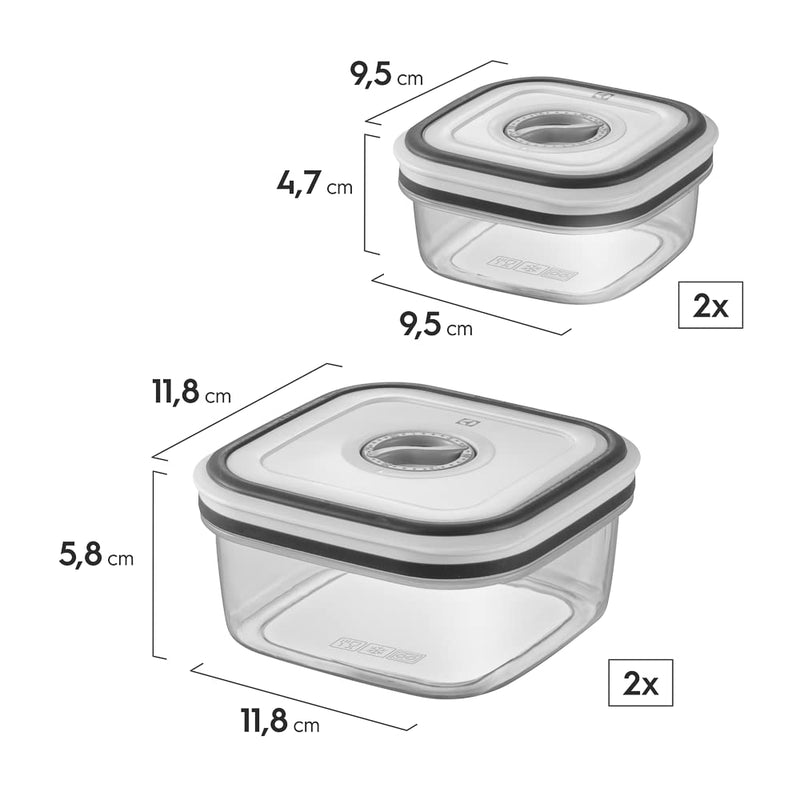 Kit Pote Hermético com 12 unidades