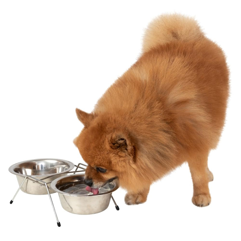 Comedouro Duplo Para Cães 360 Chalesco