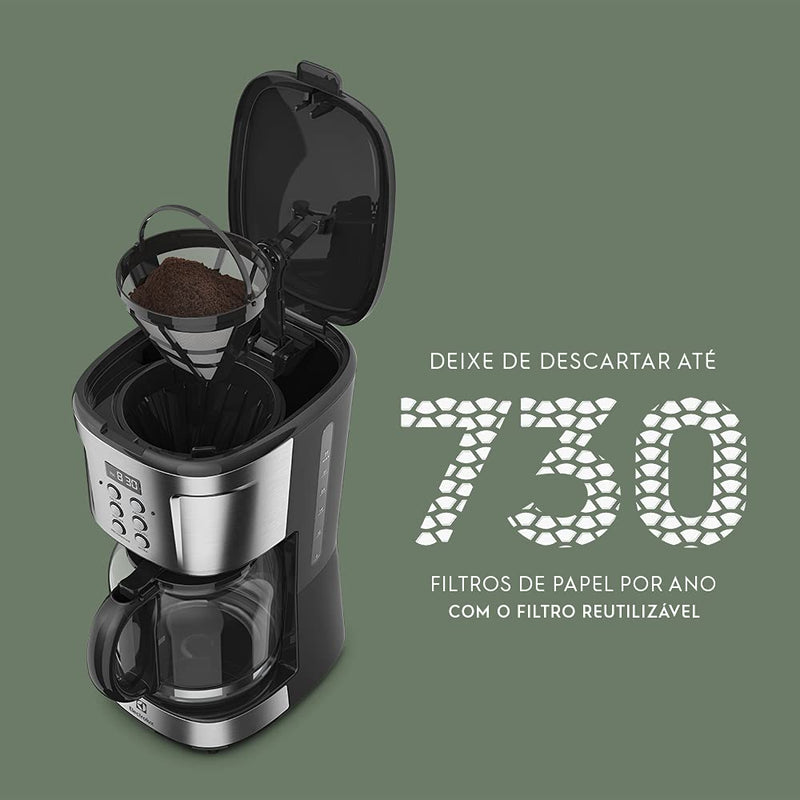 Cafeteira Electrolux Inox 1,5L 38 xicaras