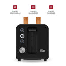 Torradeira Elétrica WAP WTE1 Inox - 7 Níveis de Tostagem, 900W, 127V