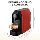 Cafeteira Espresso Três, Passione, Vermelha, 127V, 3 Corações