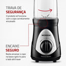 Personal Blender, Mondial, Preto/Prata, 300W, 220V
