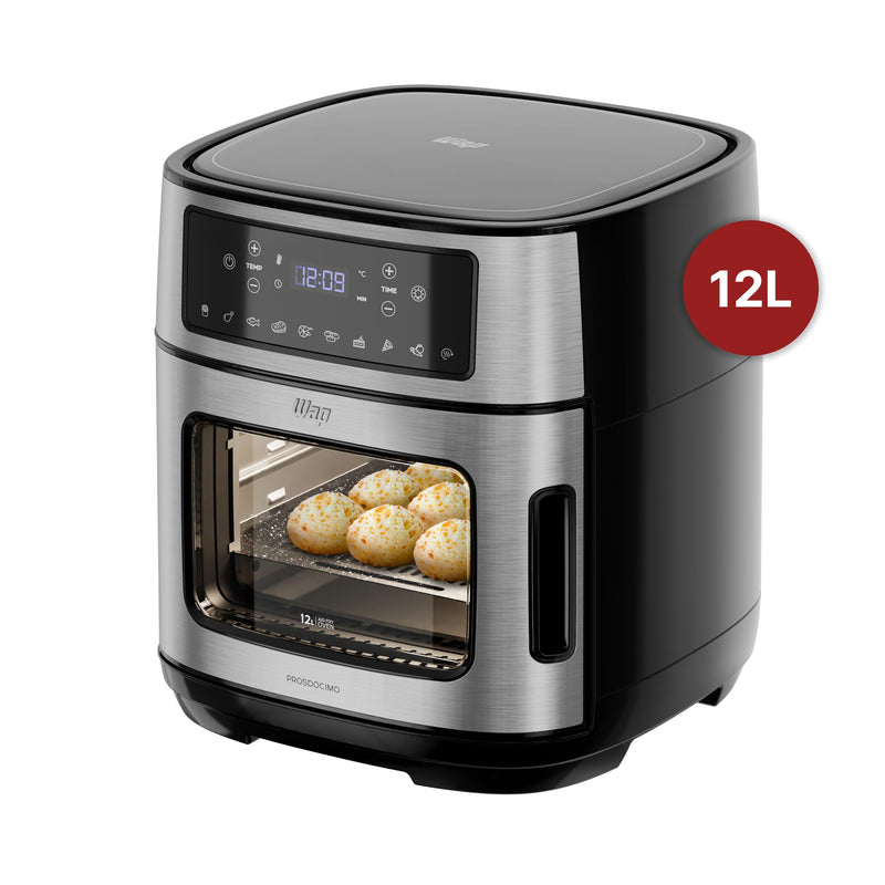 Fritadeira Elétrica WAP Air Fryer Oven Digital 12L - Preto e Cinza