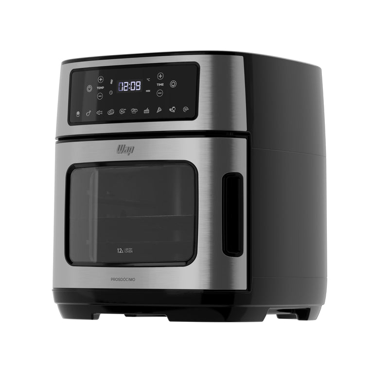 Fritadeira Elétrica WAP Air Fryer Oven Digital 12L - Preto e Cinza