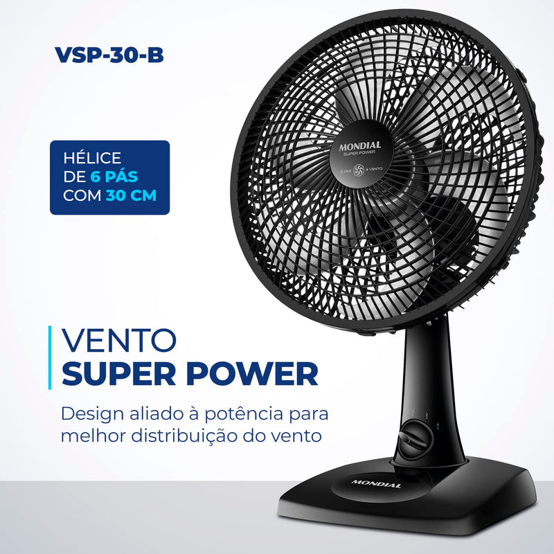 Ventilador de Mesa MONDIAL 110v 30cm