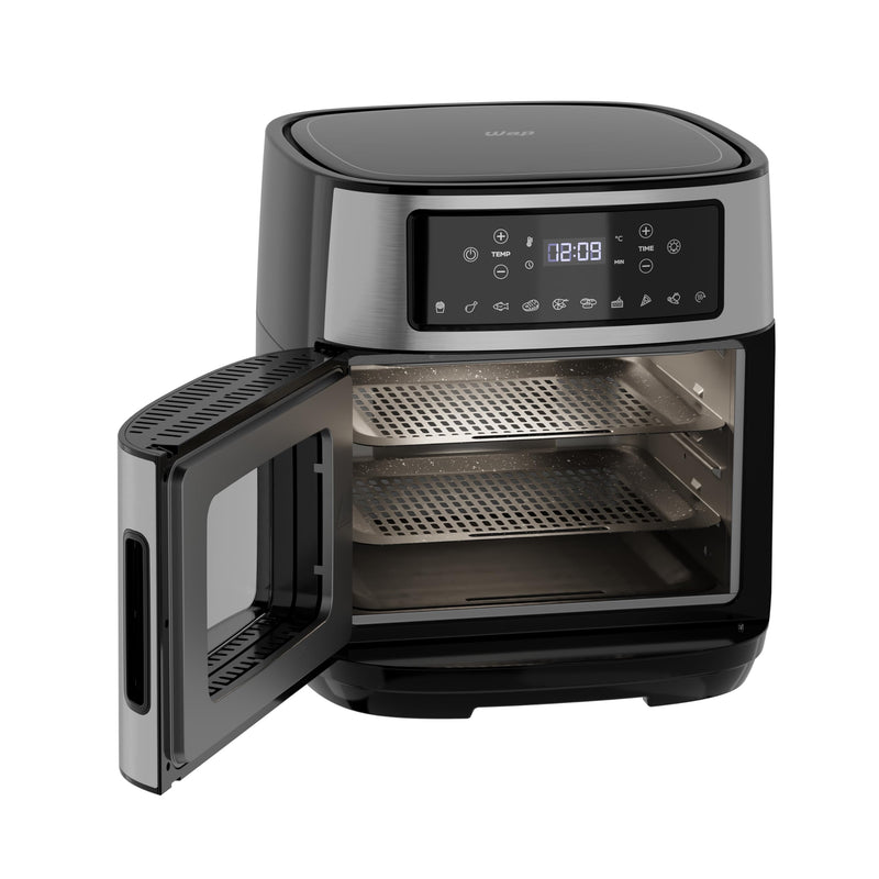 Fritadeira Elétrica WAP Air Fryer Oven Digital 12L - Preto e Cinza